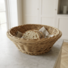 Brødkurv-natur-plast-2 Brødkurv i plast – natur Ø18 cm
