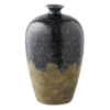 Keramik-vase-Mørkeblå-nr1 Keramik vase i mørkeblå – Ø27 × H44,5 cm