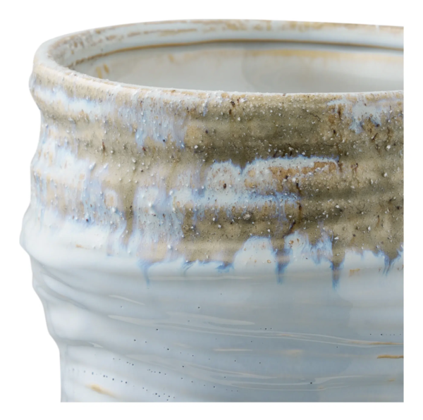 blå-vase-nr4 Keramik vase i lyseblå