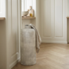 gulvvase-nr1 Antik dekorations krukke i metal – Beige