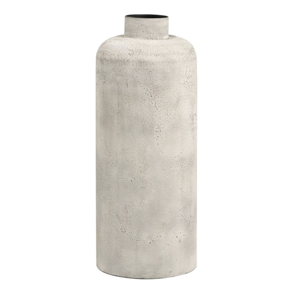 gulvvase-nr3 Antik dekorations krukke i metal – Beige