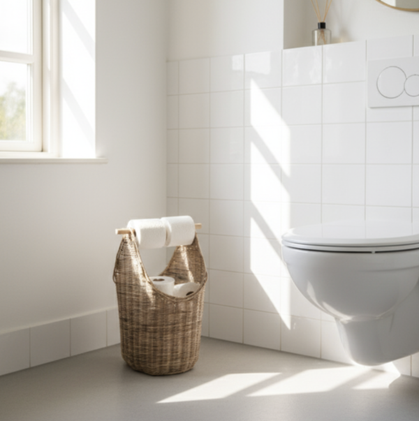 toiletkurv-nr2 Toiletrulleholder i rattan – kurv 40 × 28 × H50 cm