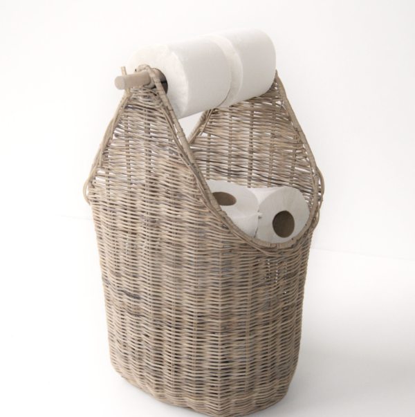 toiletkurv-nr3 Toiletrulleholder i rattan – kurv 40 × 28 × H50 cm